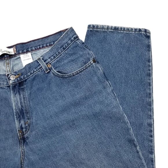 VINTAGE Levi's Relaxed Tapered Light Wash Jeans Blank Red Tab Levi's - Picture 5 of 10